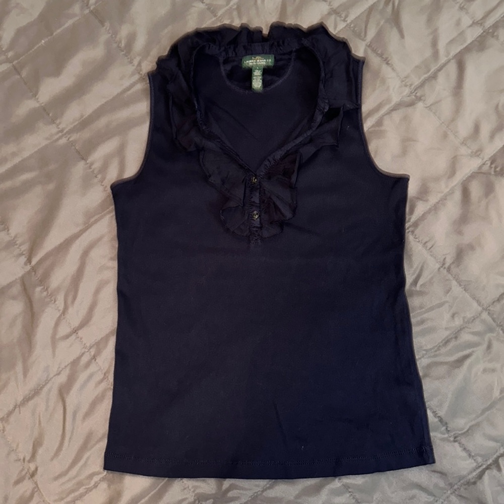 Navy blue tank Lauren Jeans Co. size large